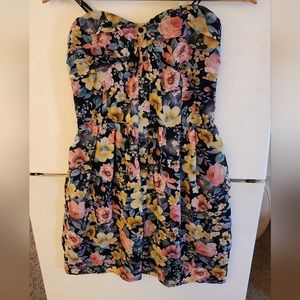 Strapless Floral dress